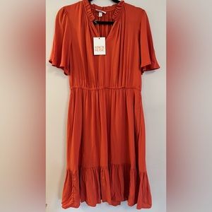 Women’s Knox Rose Dress - Size Medium - Burnt Orange  - NWT